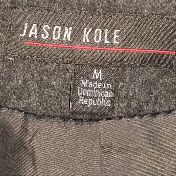 Jason Kole Wool Blend Zipper Women's Coat with hood and pockets - Picture 4 of 6